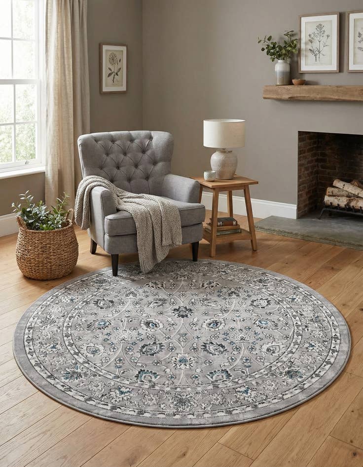 Detail image of 5' 3 x 5' 3 Aarhus Round Rug