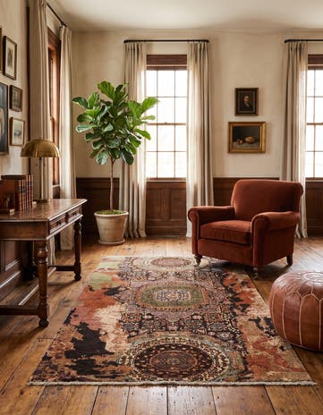 3' 3 x 5' Hand Knotted Mamluk Ziegler Rug