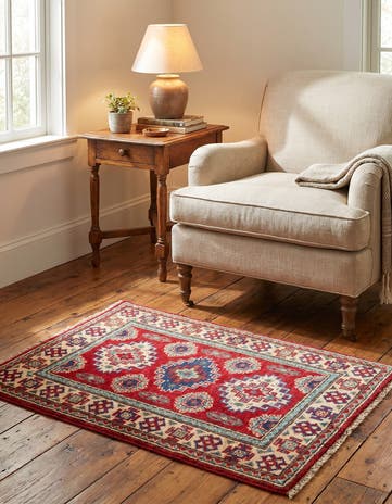 1' 11 x 2' 11 Hand Knotted Kazak Rug