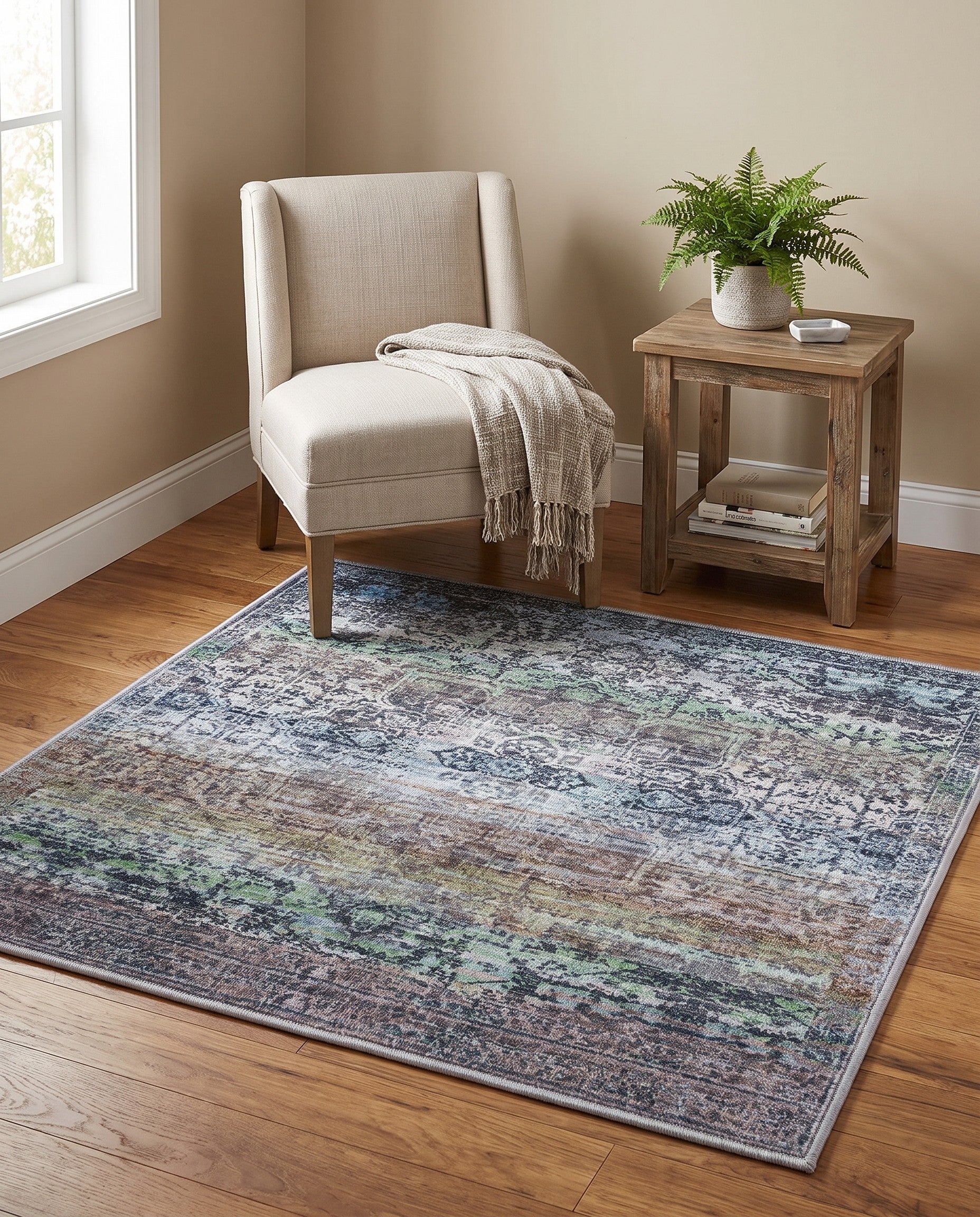 3' 3 x 3' 3 Renaissance Square Rug