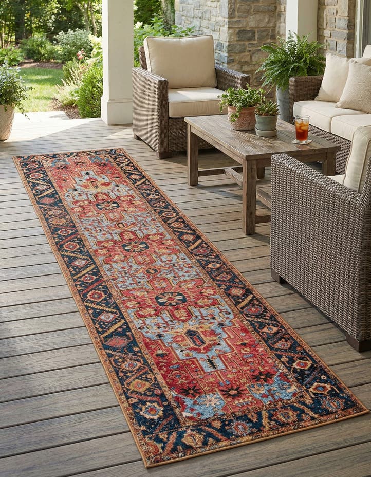 2' 7 x 12' Easy-Clean Traditional Indoor / Ou...