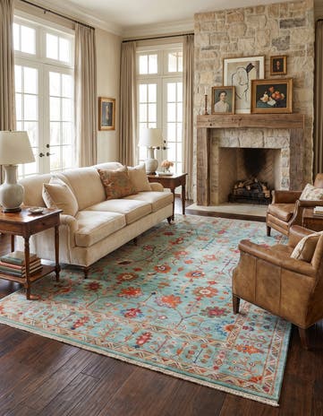 6' 7 x 10' 2 Hand Knotted Ariana Ziegler Rug