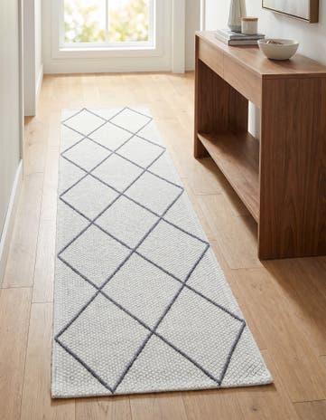 Ivory Georgia Runner Rug
