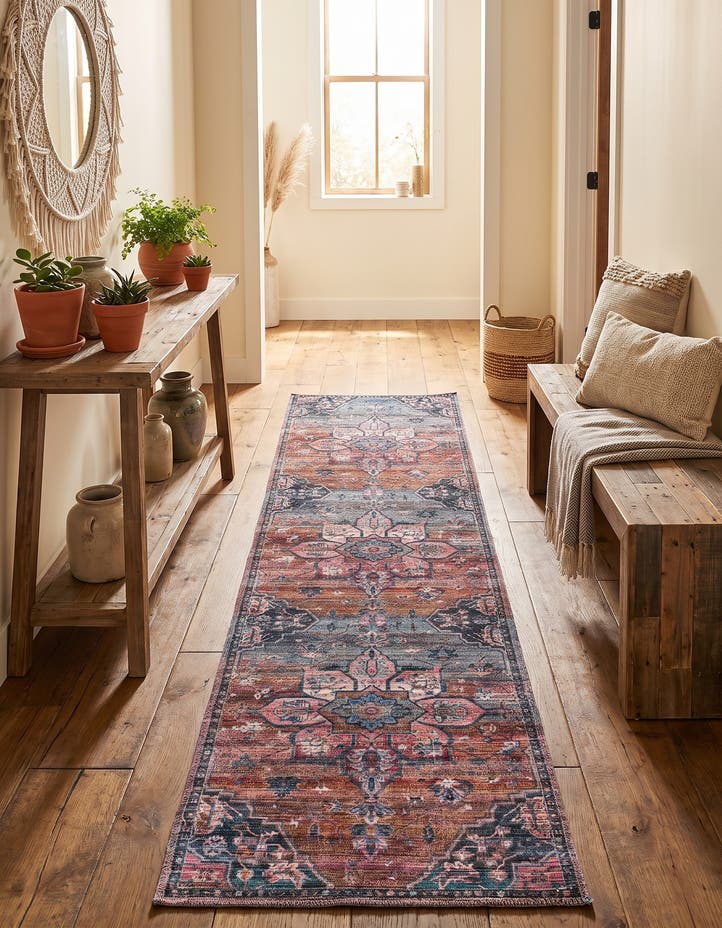 2' x 8' Washable Nostalgia Runner Rug