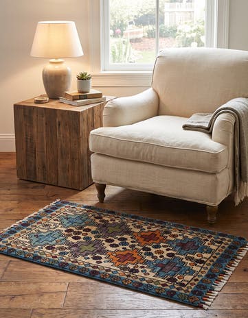 1' 8 x 3' 3 Hand Knotted Ariana Ziegler Rug