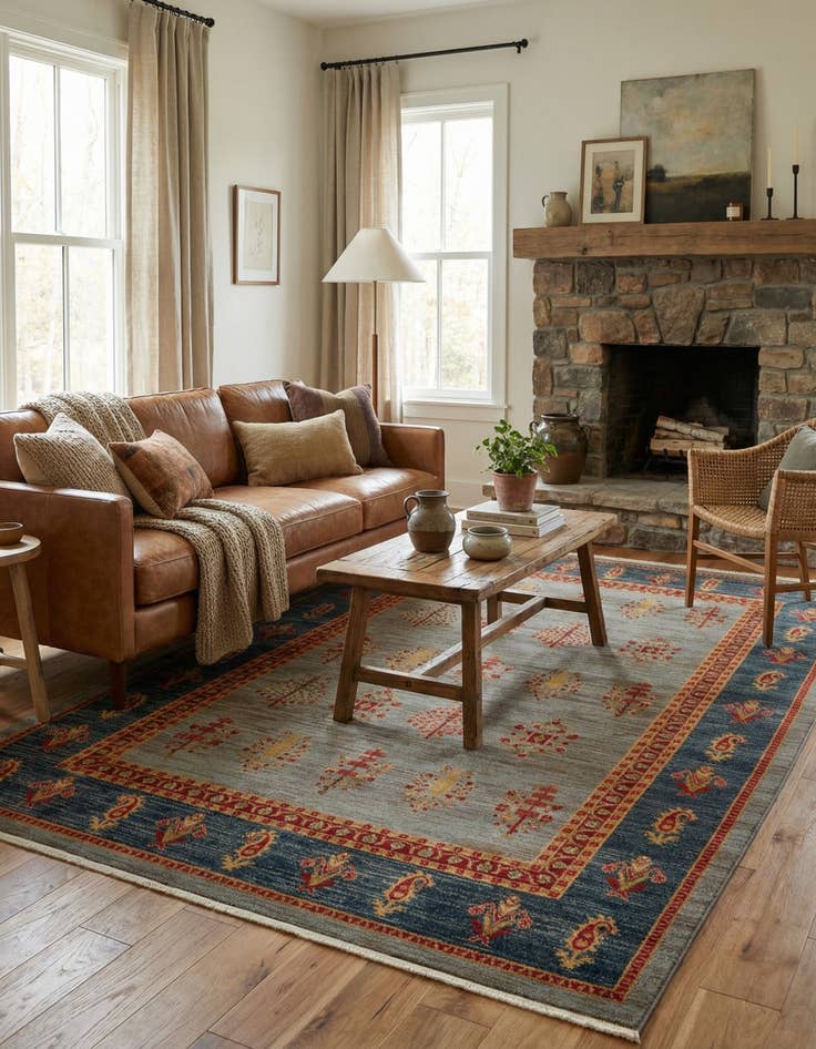 Detail image of 7' x 10' Kashkuli Gabbeh Rug