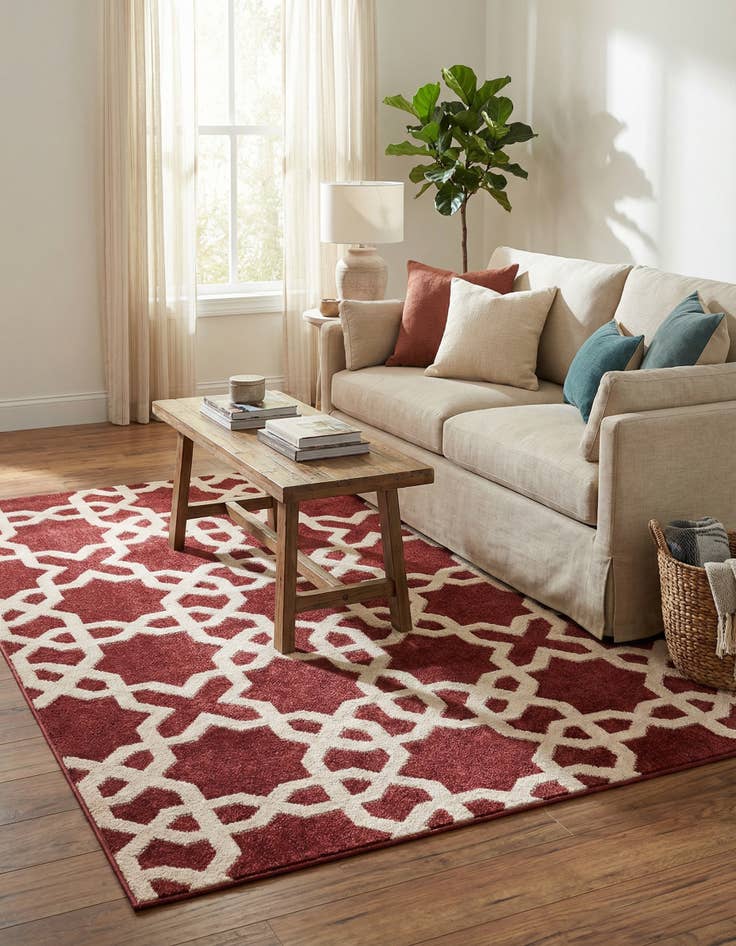 Detail image of 5' x 8' Lattice Rug