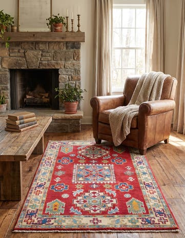 3' 3 x 5' 1 Hand Knotted Kazak Rug