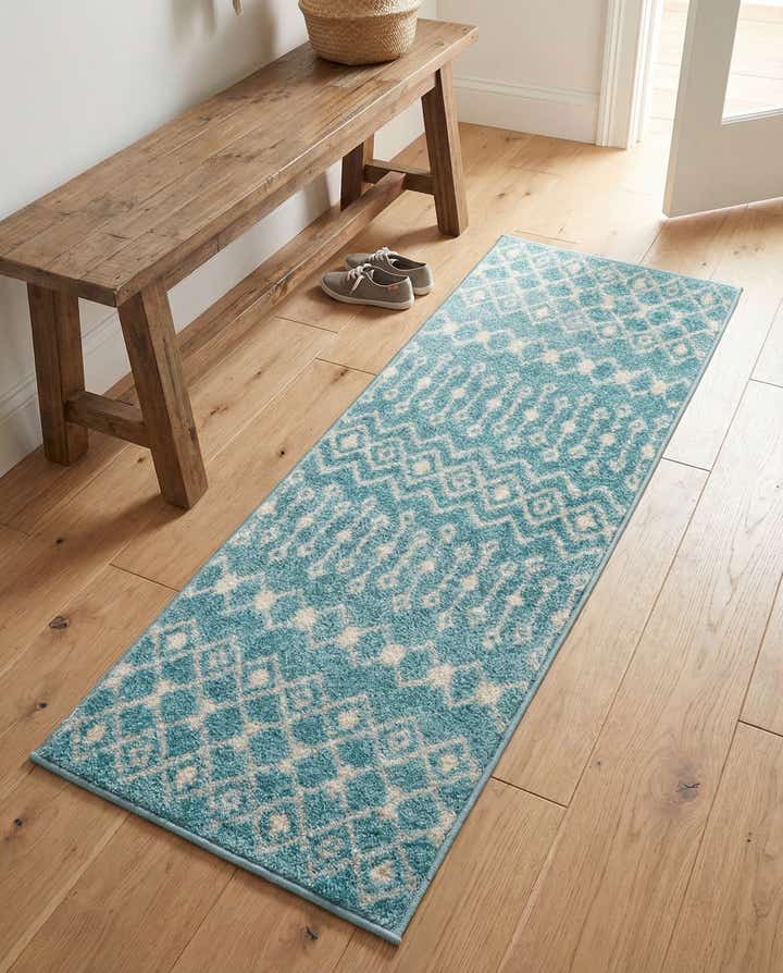 2' x 5' Moroccan Trellis Runner Rug