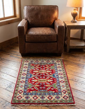 2' x 3' Hand Knotted Kazak Rug