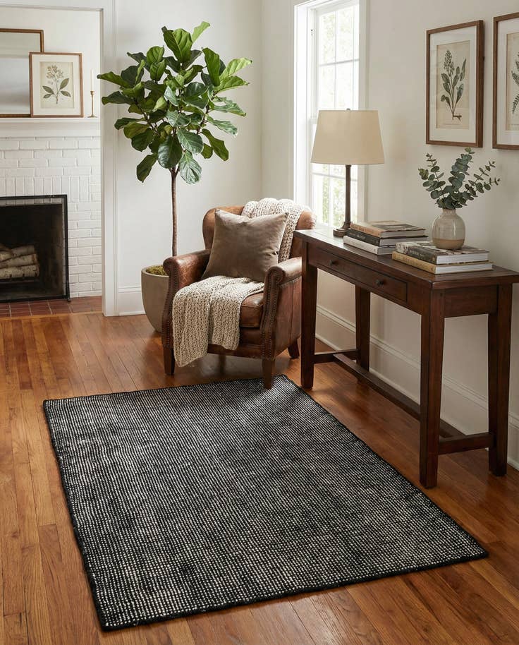 Detail image of 3' 3 x 5' 3 Hand Woven Jill Zarin English Manor Farmhouse Wool Rug