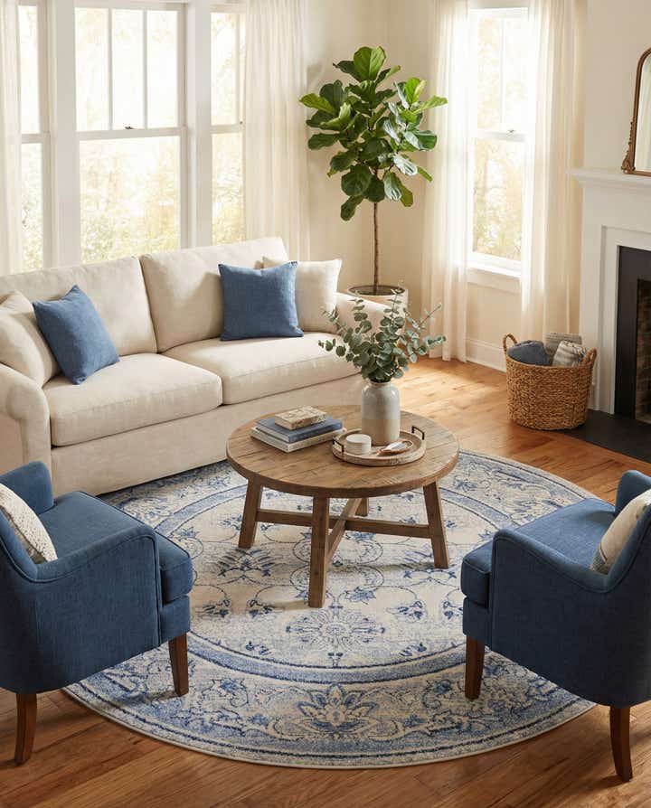 7' 10 x 7' 10 Miranda Round Rug