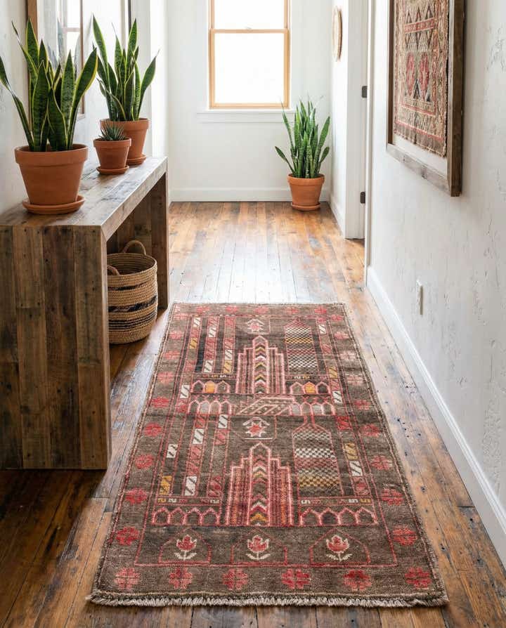 2' 3 x 4' 5 Hand Knotted Ultra Vintage Persian Wool Runner Rug