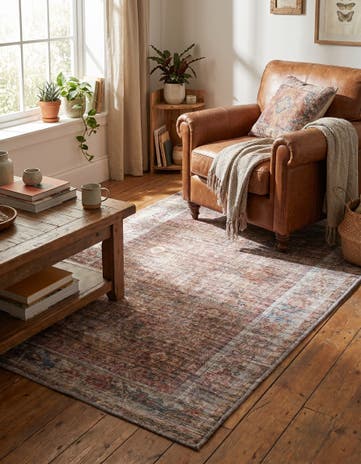 3' 3 x 5' 3 Washable Nostalgia Rug