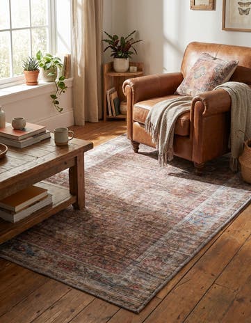 3' 3 x 5' 3 Washable Nostalgia Rug