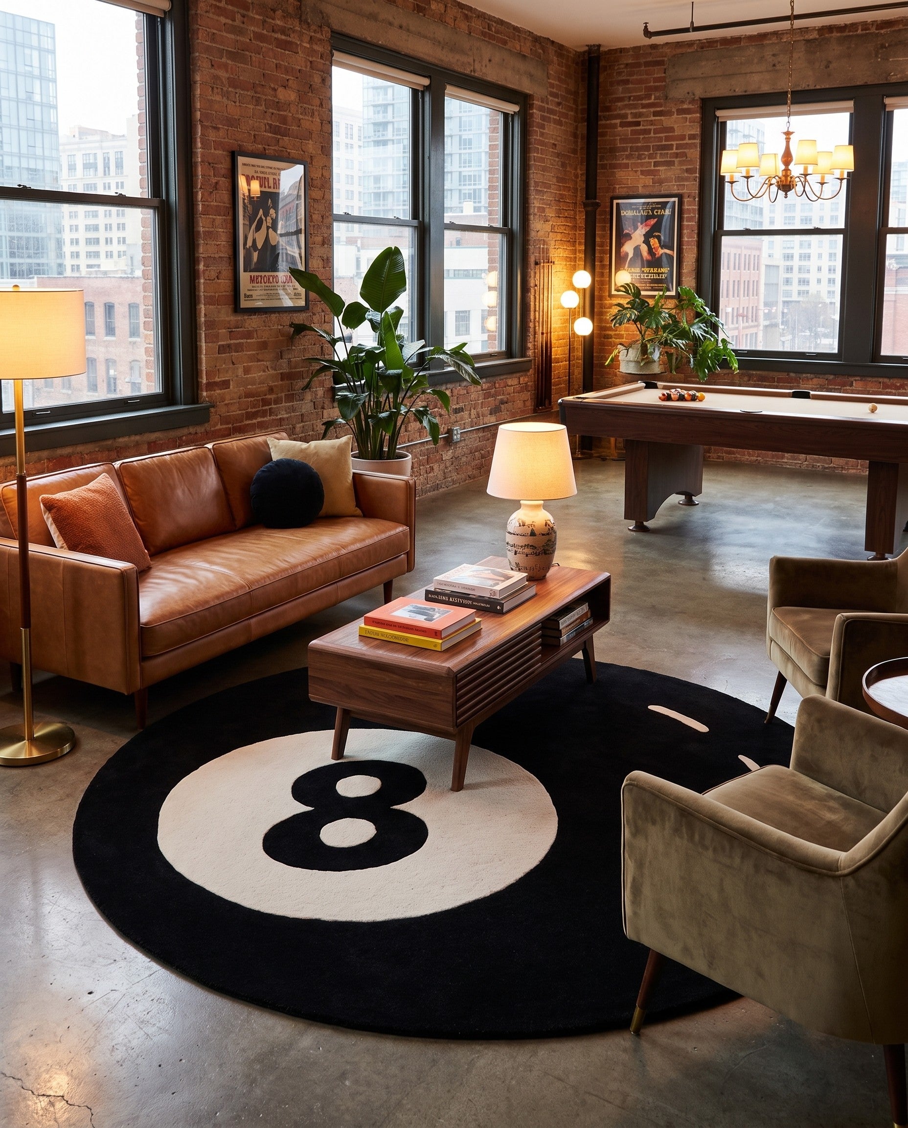 7' 10 x 7' 10 Hand Tufted Wool Round Rug