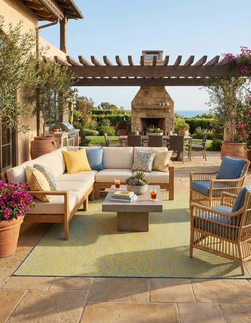 9' x 12' Easy-Clean Jill Zarin Cape Town Indoor / Outdoor Rug