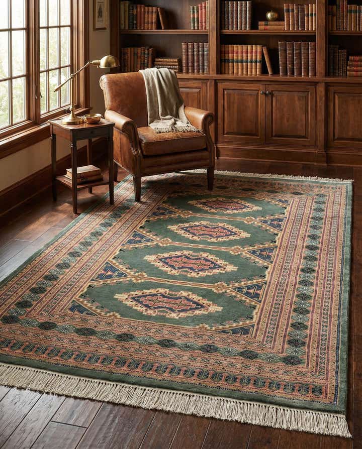 4' 2 x 5' 6 Hand Knotted Bokhara Oriental Rug