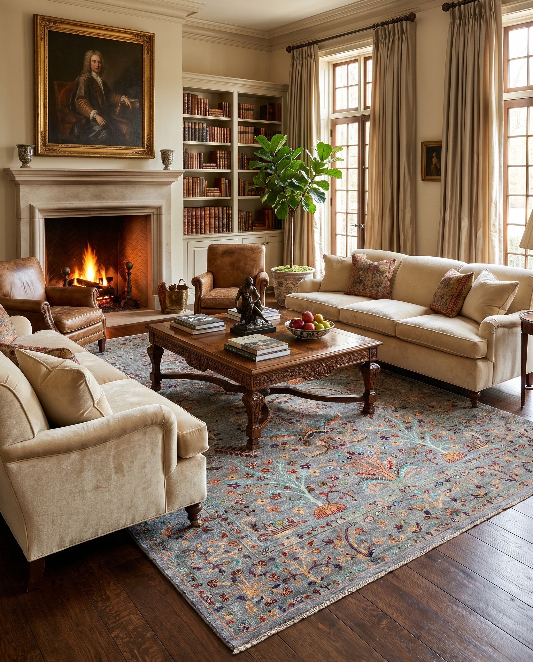 5' 10 x 8' 4 Hand Knotted Ariana Ziegler Rug