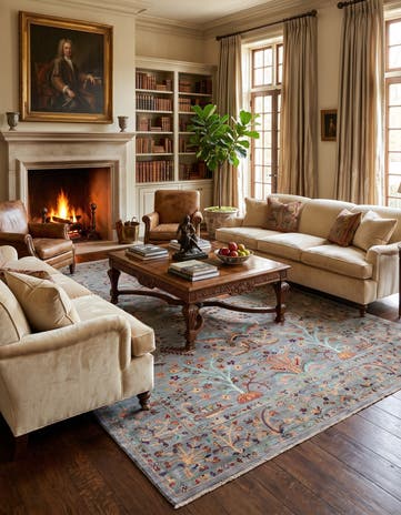 5' 10 x 8' 4 Hand Knotted Ariana Ziegler Rug
