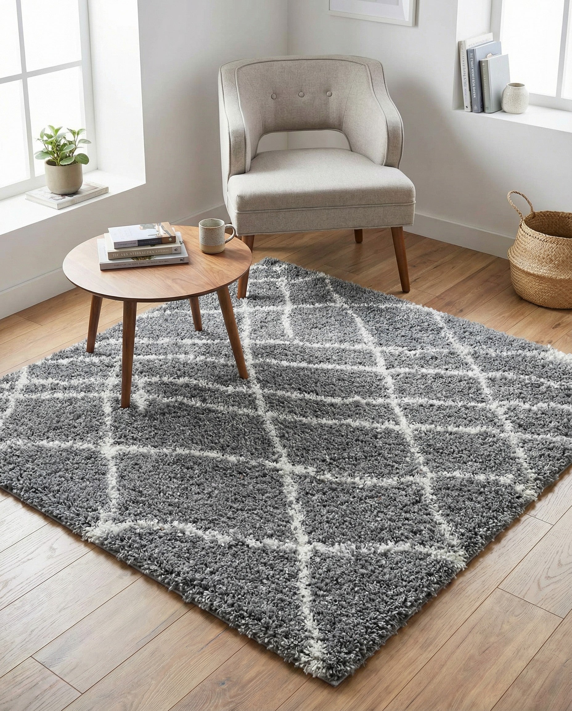 5' 3 x 5' 3 Soft Touch Shag Square Rug