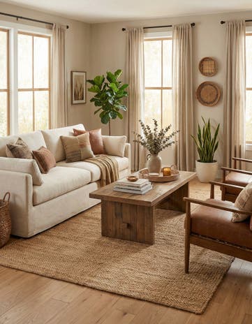 5' 1 x 8' Hand Woven Chunky Jute Rug