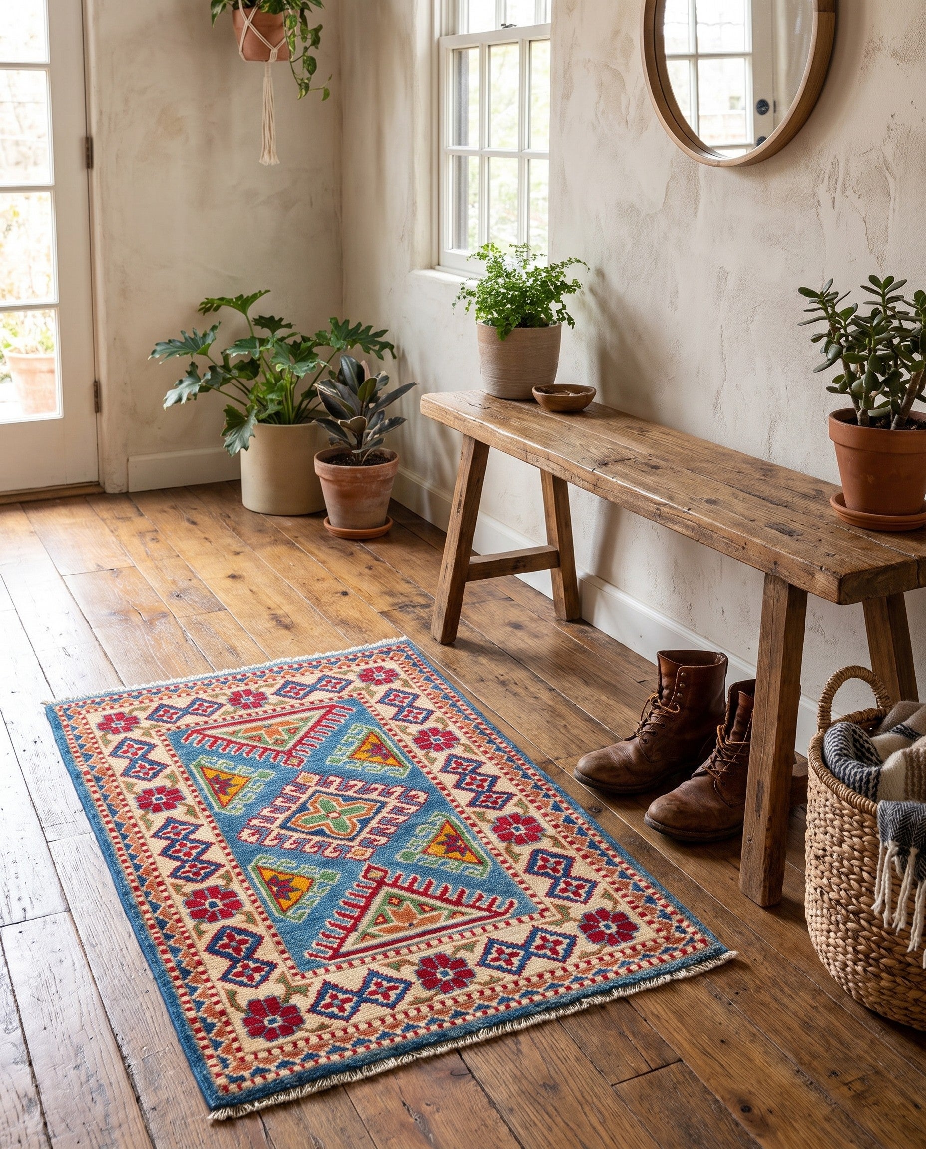 2' 1 x 2' 11 Hand Knotted Kazak Rug