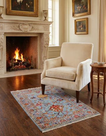 2' 10 x 4' 1 Hand Knotted Ariana Ziegler Rug