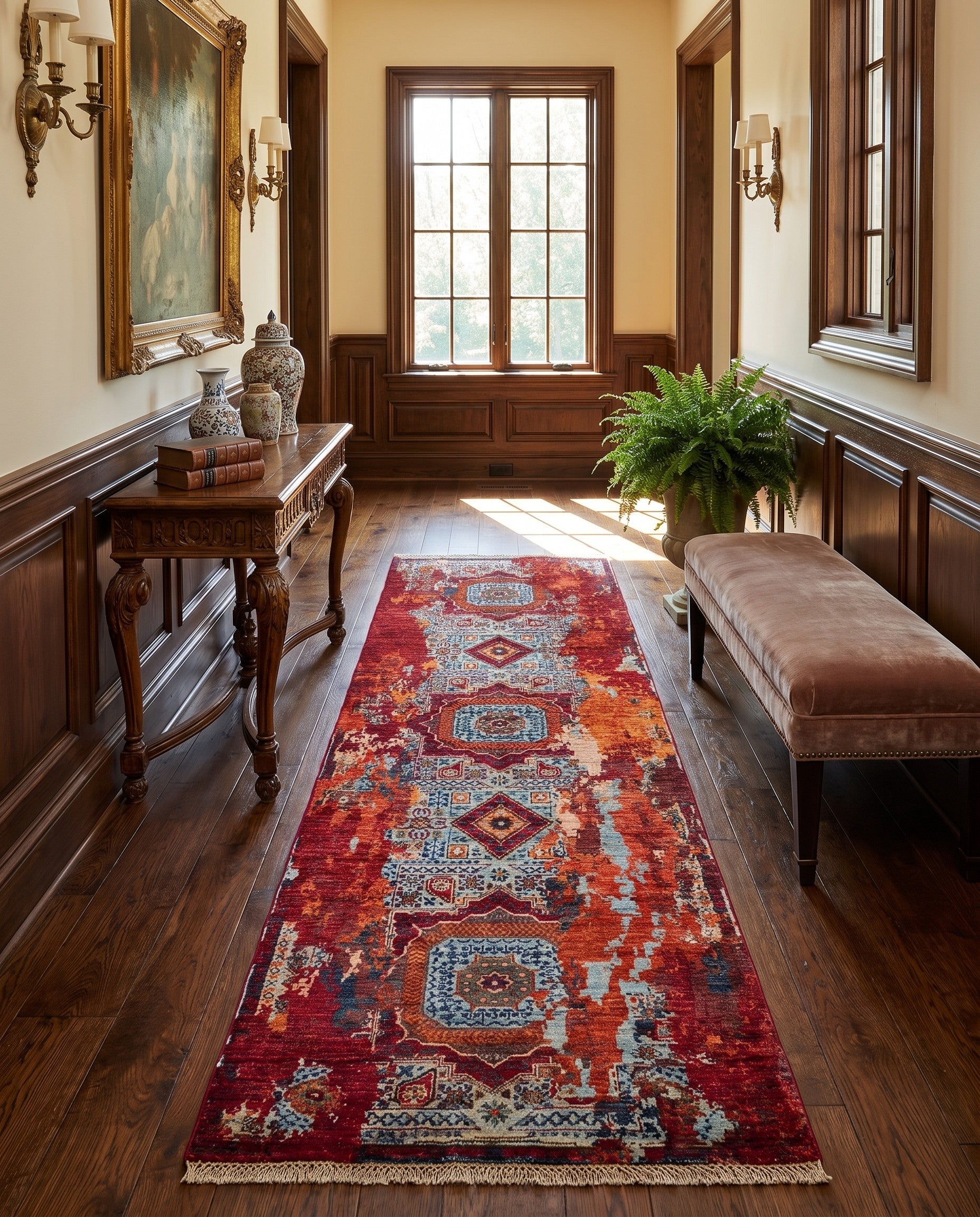 2' 10 x 8' 9 Hand Knotted Mamluk Ziegler Runner Rug