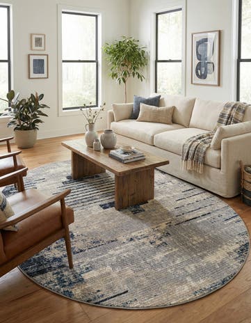 Gray Tucson Oval Rug