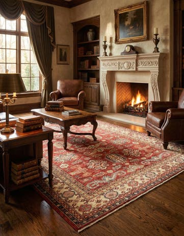 5' 8 x 7' 10 Hand Knotted Kazak Oriental Rug