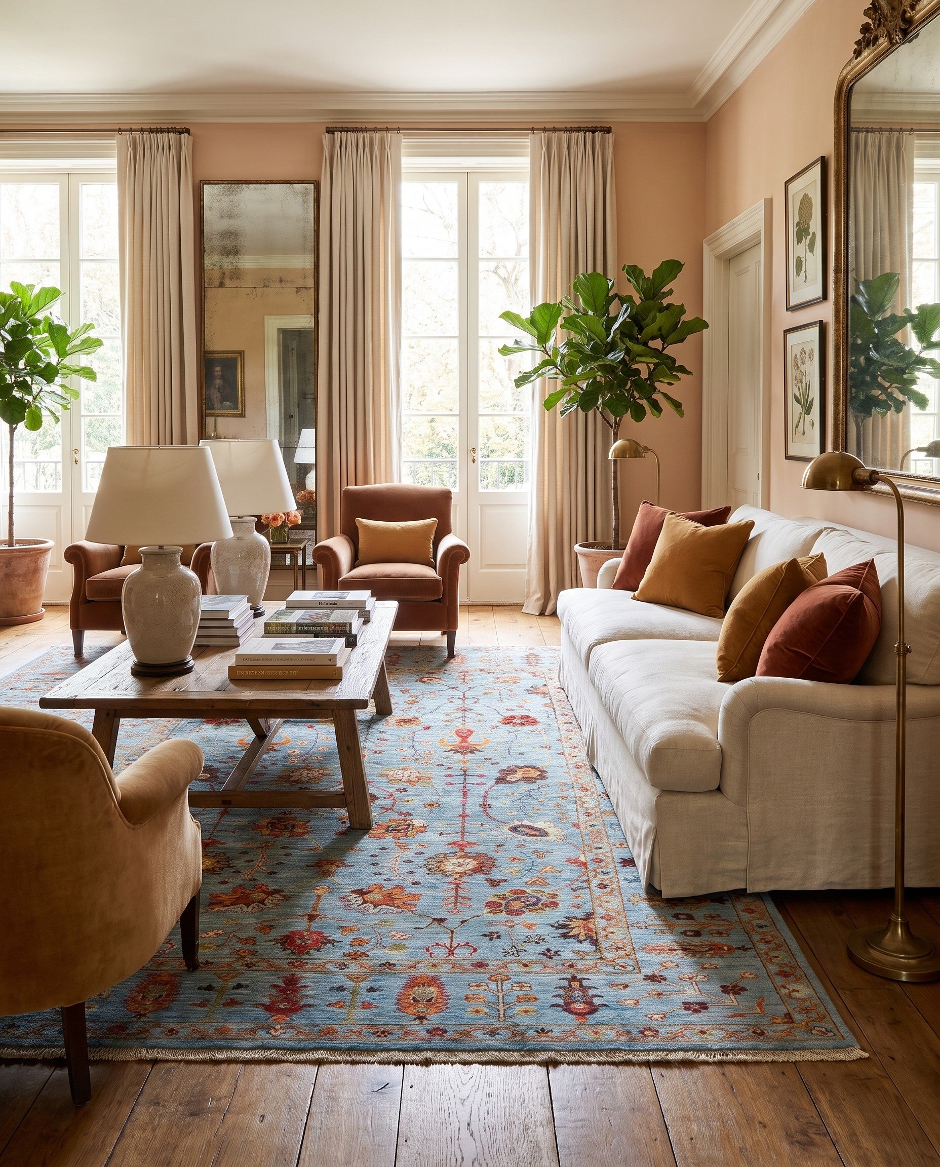 6' 9 x 9' 9 Hand Knotted Ariana Ziegler Rug