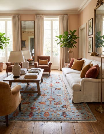 6' 9 x 9' 9 Hand Knotted Ariana Ziegler Rug