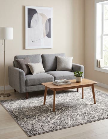 Dark Gray Monte Carlo Rug
