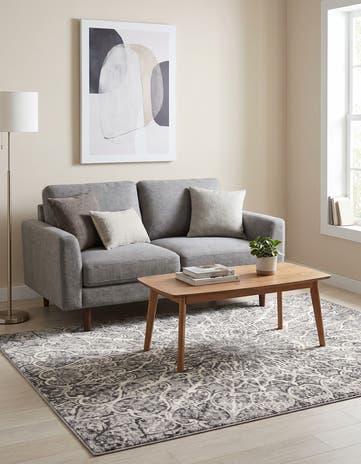 Dark Gray Monte Carlo Rug