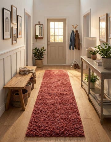 2' 7 x 10' Zermatt Shag Runner Rug