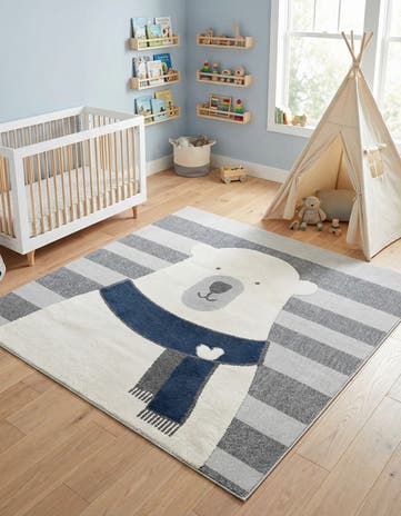 7' 10 x 7' 10 Whimsy Kids Square Rug