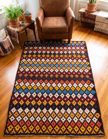 3' 1 x 4' 6 Hand Knotted Balouch Wool Rug