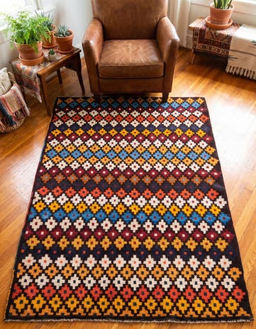 3' 1 x 4' 6 Hand Knotted Balouch Wool Rug