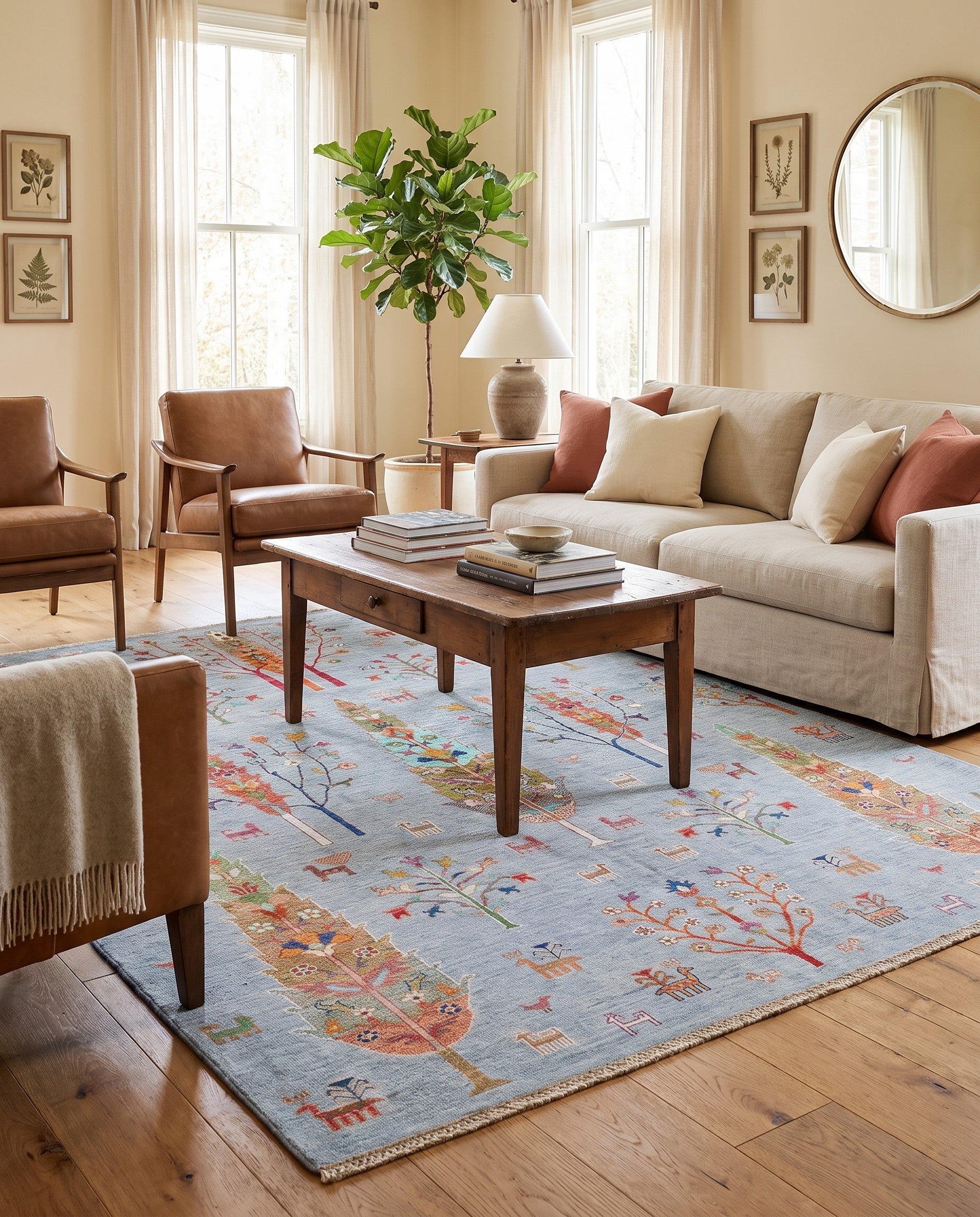 5' 11 x 7' 11 Hand Knotted Ariana Rug