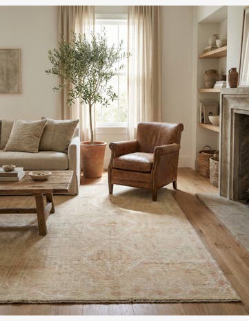 5' x 6' 9 Hand Knotted Oushak Wool Rug