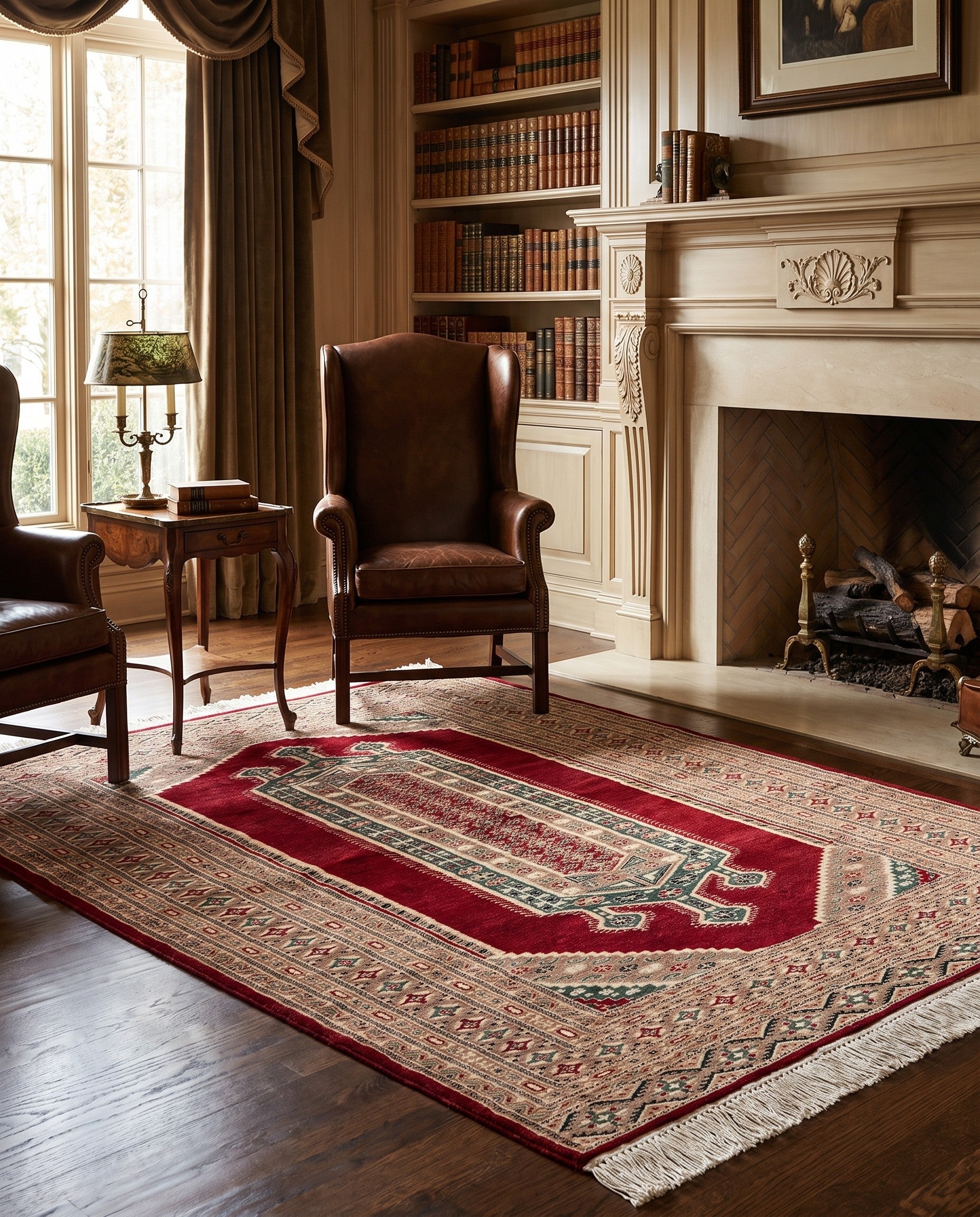 4' 3 x 6' Hand Knotted Bokhara Oriental Rug