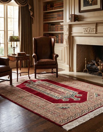 4' 3 x 6' Hand Knotted Bokhara Oriental Rug
