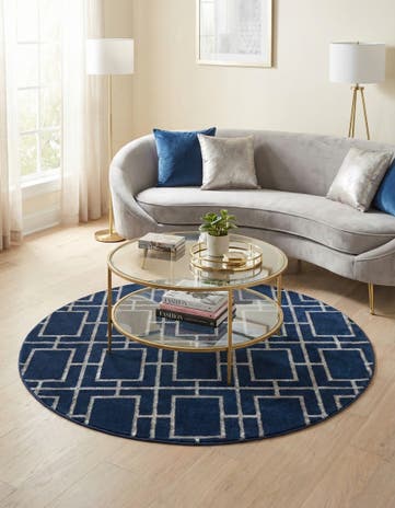 5' 3 x 5' 3 Marilyn Monroe™ Glam Deco Round Rug