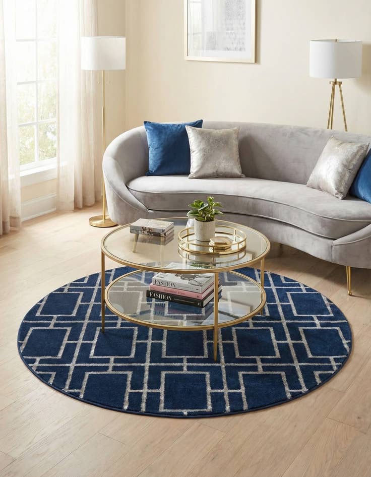 Detail image of 5' 3 x 5' 3 Marilyn Monroe&trade; Glam Deco Round Rug