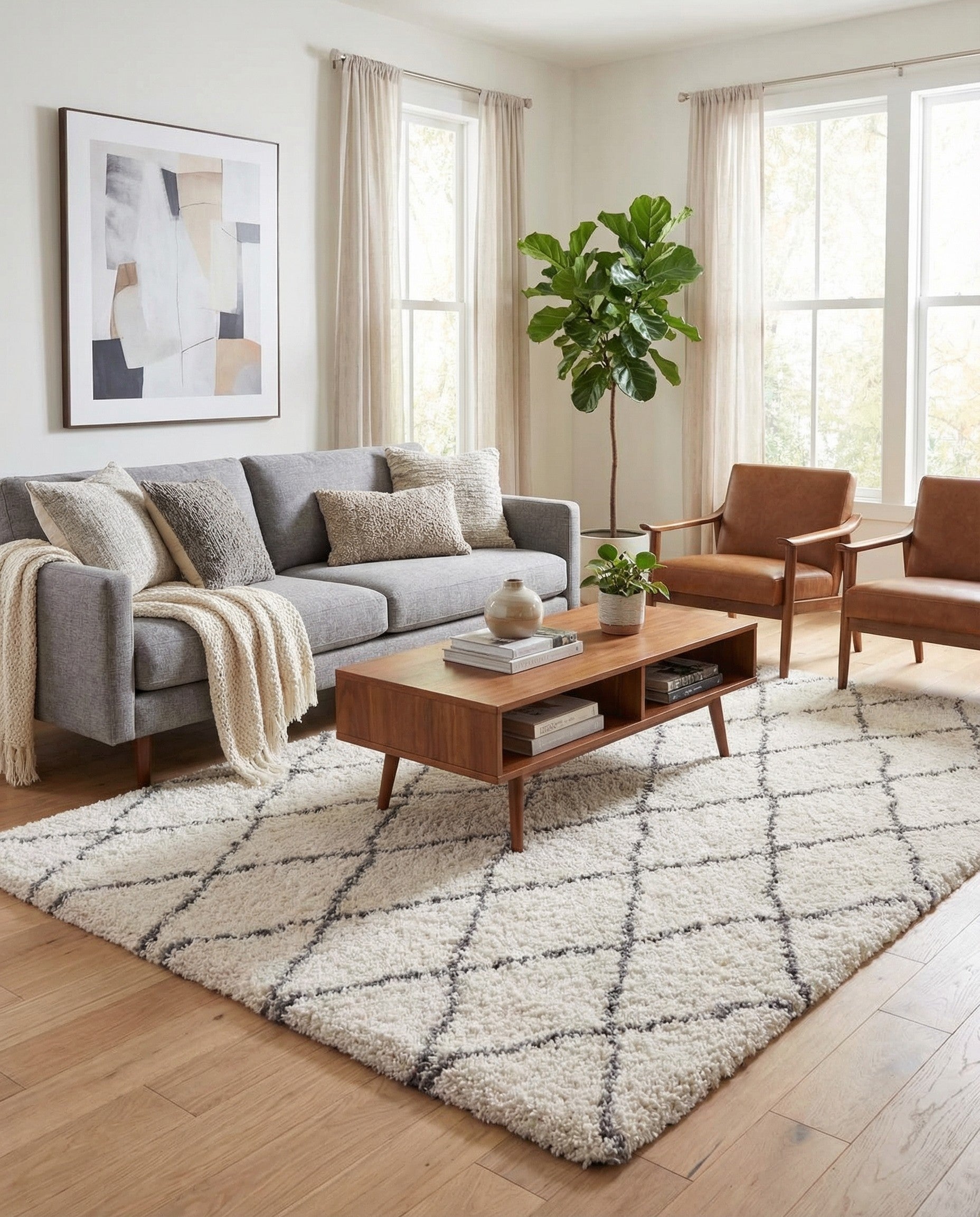 6' x 9' Moroccan Shag Rug