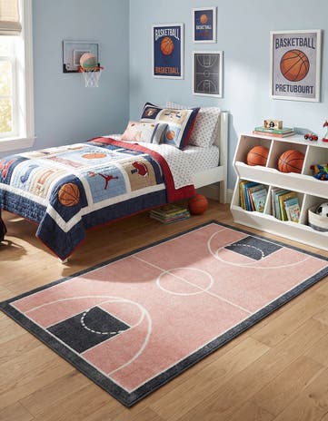 3' 3 x 5' 3 Sports Washable Rug