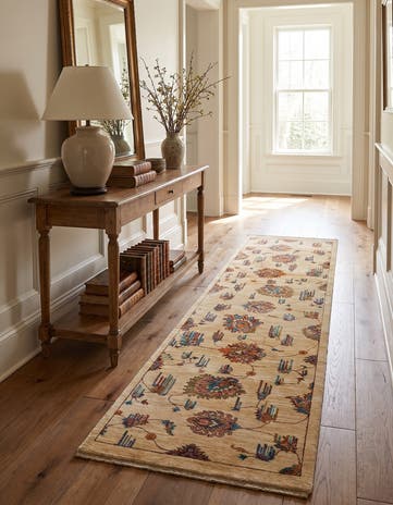 2' 8 x 10' 1 Hand Knotted Ariana Ziegler Runner Rug