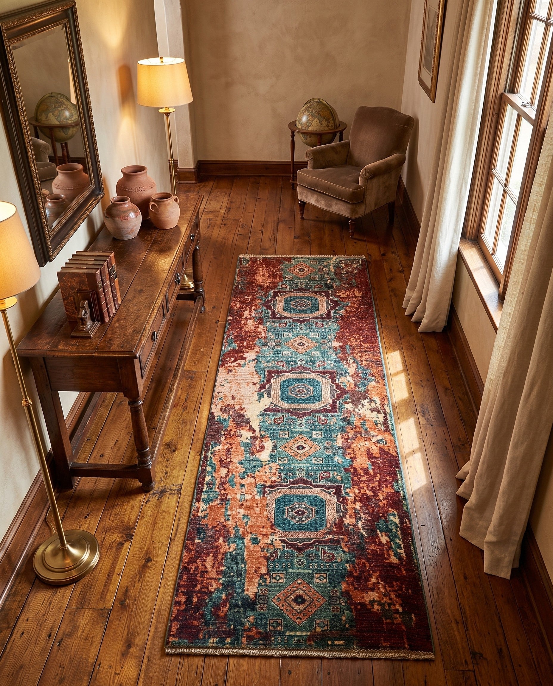 3' x 10' 1 Hand Knotted Mamluk Ziegler Runner Rug