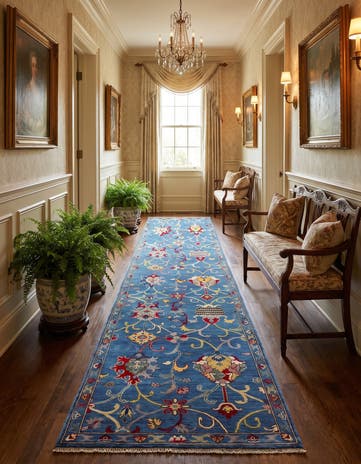 3' 3 x 13' Hand Knotted Kazak Runner Rug